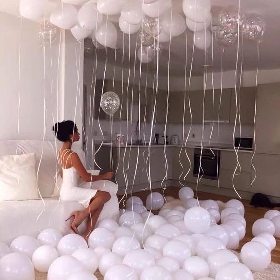 🎈 ลูกโป่งแยกขาย ขนาด 10-12 นิ้ว สีสวย ตกแต่งงานได้ทุกโอกาส วาเลนไทน์