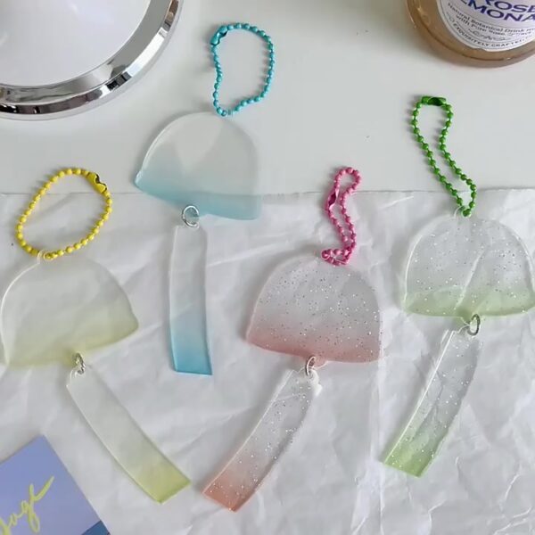 ป้ายชื่ออะคริลิค DIY ลายการ์ตูน พร้อมสติกเกอร์ไดคัท ตกแต่งเป็นพวงกุญแจสวยไม่ซ้ำ