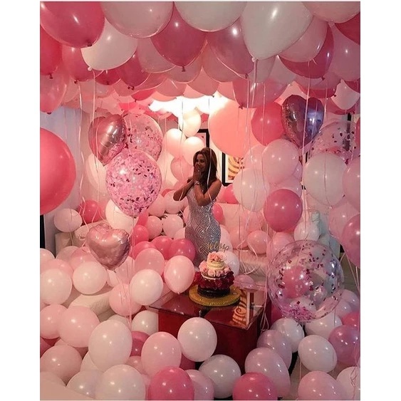🎈 ลูกโป่งแยกขาย ขนาด 10-12 นิ้ว สีสวย ตกแต่งงานได้ทุกโอกาส วาเลนไทน์