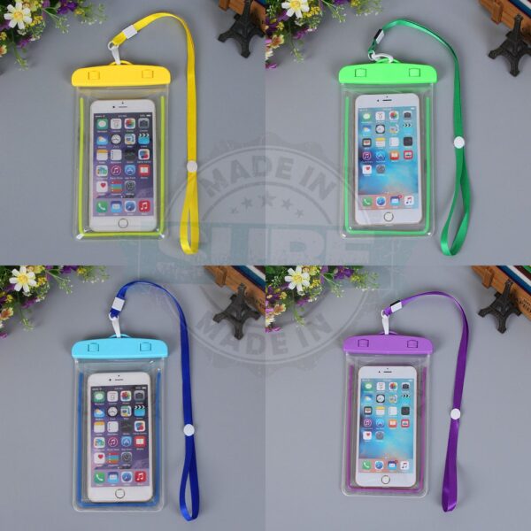 ซองกันน้ำโทรศัพท์มือถือเรืองแสง ป้องกันน้ำทะเล เหมาะสำหรับใช้ชายหาดและสระว่ายน้ำ