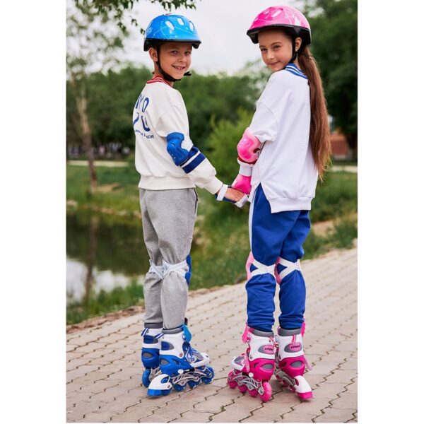 ของแท้เเกรด A+ รองเท้าสเก็ตล้อไฟ พร้อมเซ็ตป้องกัน 7 ชิ้น เหมาะสำหรับเด็กและผู้ใหญ่ roller skates โรลเลอร์เบลด