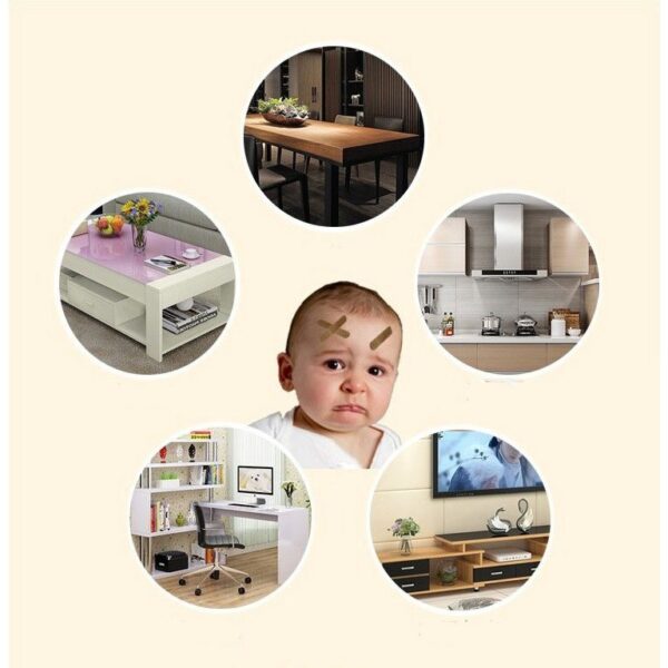 ยางกันขอบโต๊ะซิลิโคน ป้องกันการกระแทกขอบคม สำหรับเด็กเล็ก ป้องกันการชนและอุบัติเหตุได้อย่างมีประสิทธิภาพ