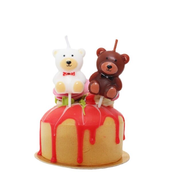 ถูกที่สุดในไทย เทียนวันเกิด เทียนเเฟนซี เทียน เค้ก HBD วันเกิด  เทียนตัวเลข เป่าไม่ดับ น้องหมี สําหรับตกแต่งเค้กวันเกิด