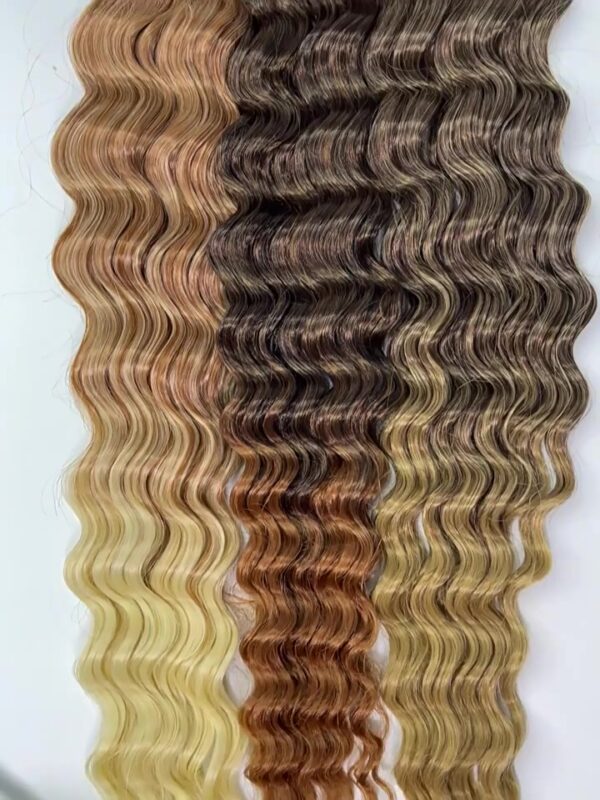 ผมถัก Afro Curly ลอนลึก ดัดสวยธรรมชาติ ต่อผมสังเคราะห์ 22 นิ้ว สไตล์อเมริกันสุดฮิต