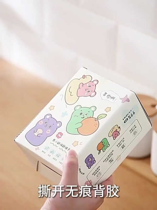 แรปครอบอาหาร 100 ชิ้น/แพ็ค ถุงครอบจานแบบดึงจากกล่อง ติดผนังได้ ใช้งานง่าย ไม่ต้องเจาะรู อเนกประสงค์