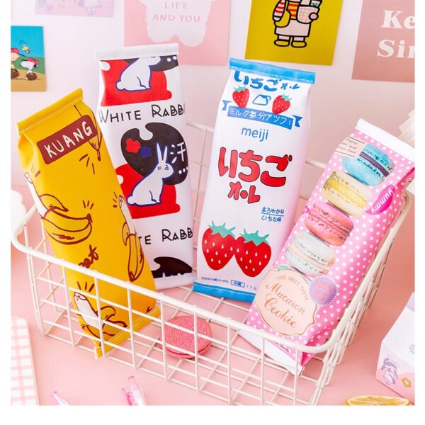 กล่องดินสอ กันน้ำ ความจุขนาดใหญ่ ลายขนมหวานสุดฮิต ดีไซน์เก๋ไก๋ น่ารัก พกพาง่าย สำหรับเด็กและผู้ใหญ่