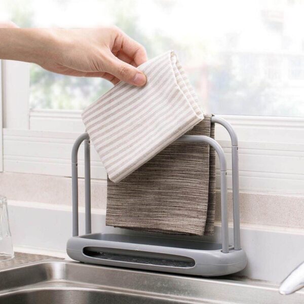 ที่แขวนผ้าเช็ดมือในครัว ชั้นวางผ้าพับได้ ประหยัดพื้นที่ ช่วยให้ครัวสะอาดและเป็นระเบียบ