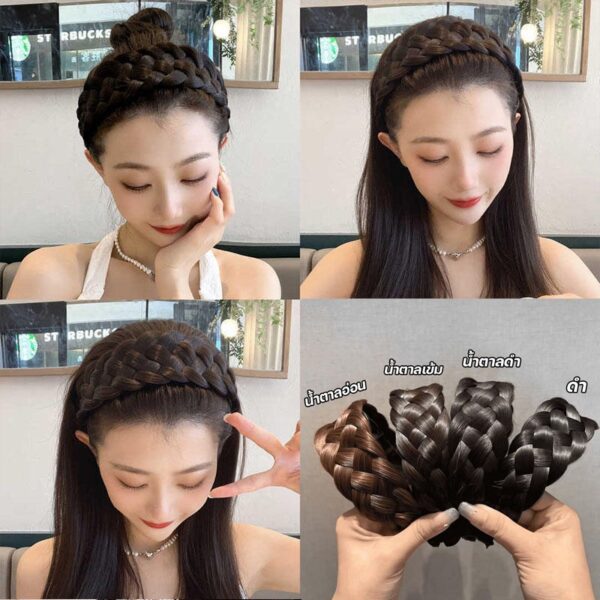 เปียคาดผมถักไข่มุกแฟชั่นเกาหลี สวยทันสมัยเพิ่มความสวยแบบธรรมชาติ
