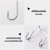 ตะขอแขวนสแตนเลสแบบ S แข็งแรง ใช้ได้ทั้งห้องครัวและห้องน้ำ ประหยัดพื้นที่ จัดระเบียบง่าย