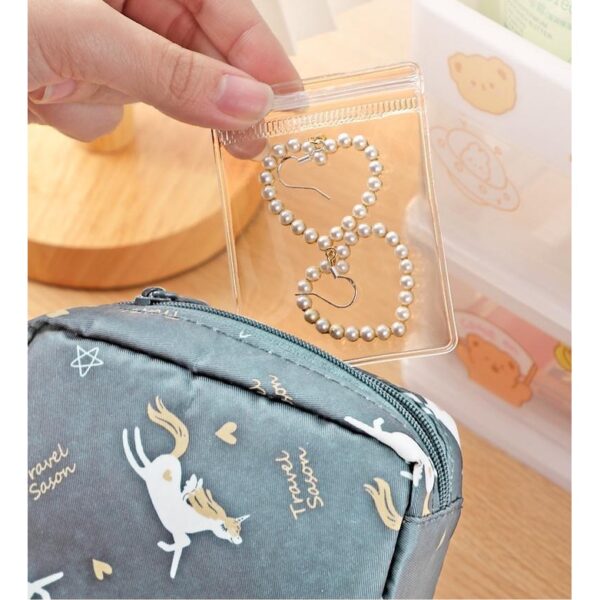 ถุงซิปล็อค PVC แบบหนา เก็บเครื่องประดับได้ดี ขายยกแพ็ค 20 แผ่น เหมาะสำหรับใช้งานที่บ้านและพกพา