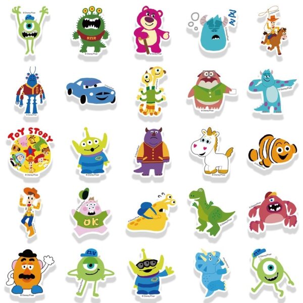❉ สติกเกอร์ ลายการ์ตูน Pixar Series 01 คละแบบ ❉ สติกเกอร์ ลาย Toy Story กันน้ํา สําหรับตกแต่งรถยนต์ DIY 50 ชิ้น ต่อชุด