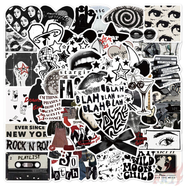 ❉ สติ๊กเกอร์ Downtown Y2K Girls Art Series 03 ❉ 50 ชิ้น/เซ็ตแฟชั่น DIY สติ๊กเกอร์กันน้ํา Doodle สติ๊กเกอร์