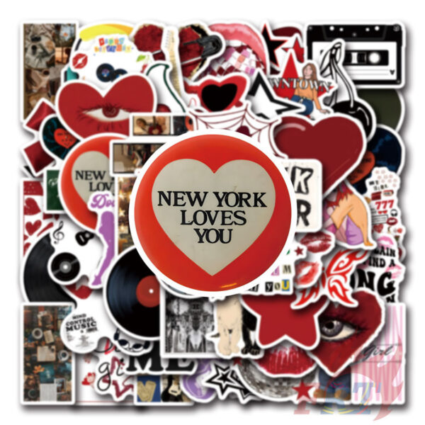 ❉ Downtown Y2K Girls Art Series 02 Stickers ❉ 50Pcs/Set Fashion DIY Waterproof Decals Doodle Stickers