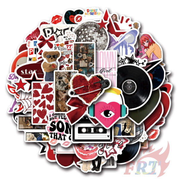 ❉ Downtown Y2K Girls Art Series 02 Stickers ❉ 50Pcs/Set Fashion DIY Waterproof Decals Doodle Stickers