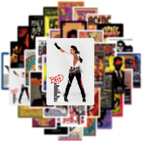 50Pcs/Set ❉ ♬ Music Album Cover Series 01 Mixed Stickers ❉ DIY Waterproof Fashion Doodle Decals Stickers