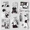 64Pcs/Set ❉ Death Note . Classical Black & White Series 02 Stickers ❉ DIY Fashion Decals Doodle Stickers