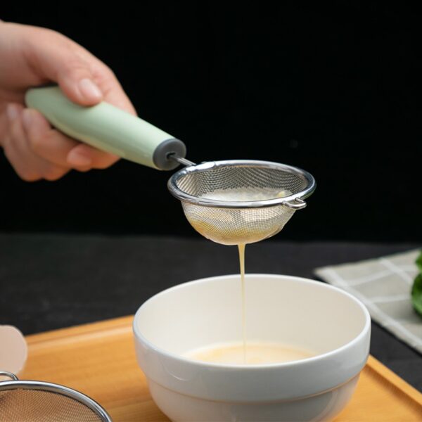 กระชอนกรองน้ำผลไม้ สแตนเลส ตาข่ายละเอียด กรองอาหาร คุณภาพสูง ใช้งานทนทาน