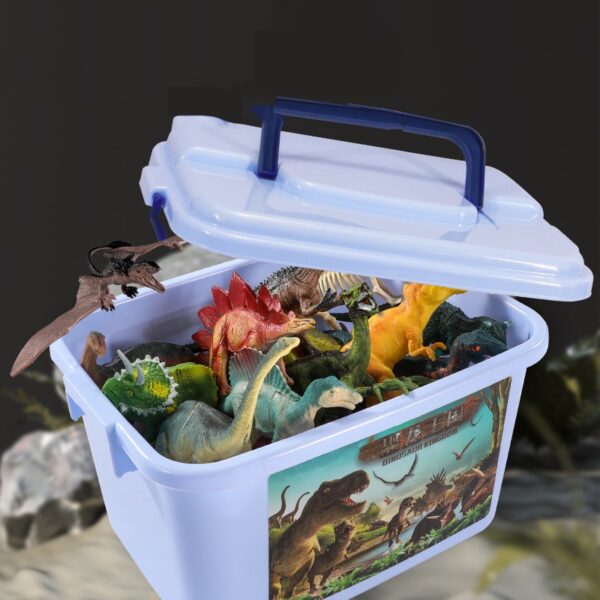 ไดโนเสาร์โมเดลจําลอง ยางนิ่ม ปลอดภัย ของเล่นเด็ก 3-6 ปี เสริมพัฒนาการและความรู้เกี่ยวกับไดโนเสาร์