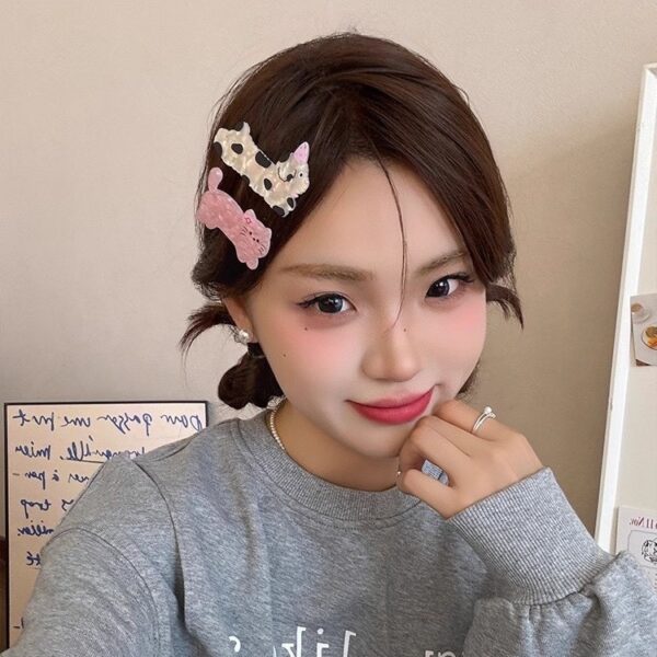 กิ๊บติดผมรูปหมาแมว สไตล์เกาหลี น่ารักสดใส กิ๊บแฟชั่นเสริมลุคสวย น่ารักได้ทุกวัน