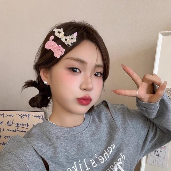 กิ๊บติดผมรูปหมาแมว สไตล์เกาหลี น่ารักสดใส กิ๊บแฟชั่นเสริมลุคสวย น่ารักได้ทุกวัน