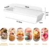 กล่องพลาสติกใสพร้อมฝาปิด กล่องขนม อาหาร ใช้ใส่เค้ก มัฟฟิน ขนมปัง เบเกอรี่ แซนวิช เหมาะสำหรับอาหาร โฮมเมด