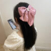 กิ๊บโบว์ผ้าติดผมประดับมุก สไตล์เกาหลี ขนาดใหญ่ สวยสะกดทุกสายตา