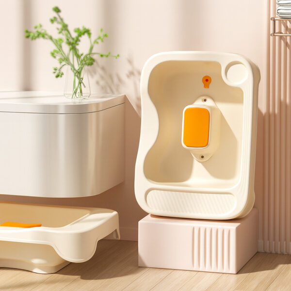 ถาดรองซักผม อ่างสระผมผู้ป่วยพร้อมท่อระบายน้ำ รองรับผู้สูงอายุ ใช้งานง่าย น้ำหนักเบา สำหรับดูแลผู้ป่วยติดเตียง