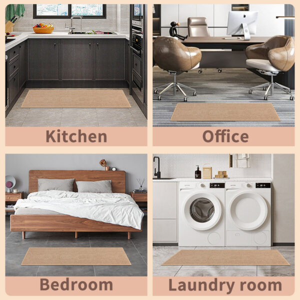 พรมกันลื่นหน้าประตู พรมครัวกันน้ำ ซับน้ำเร็ว แห้งไว ผืนบางเรียบแนบพื้น ไม่สะดุด ใช้ได้กับบ้านหรือคอนโด