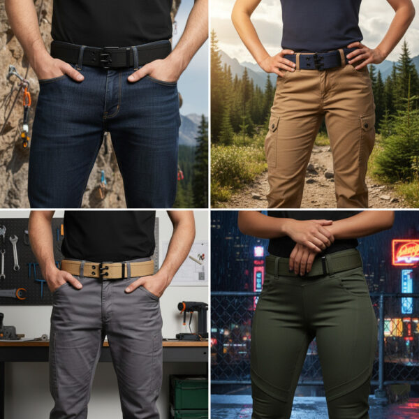 เข็มขัดผู้ชาย ผ้าใบหัวเหล็ก เข็มขัดคอมแบท แนวทหาร ปรับระดับได้ ยืดหยุ่น ใส่สบายทุกวัน