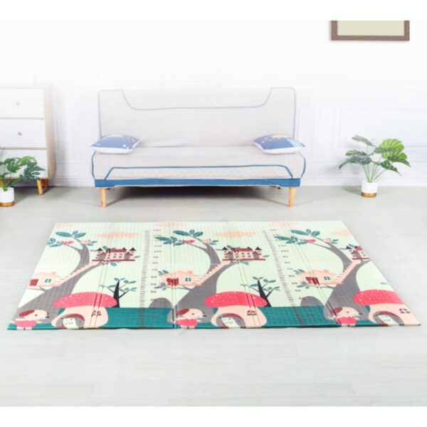 เสื่อรองคลาน XPE สำหรับเด็ก หนา นุ่ม พับได้ พิมพ์ลาย 2 ด้าน เหมาะใช้ในบ้าน ปลอดสารอันตราย