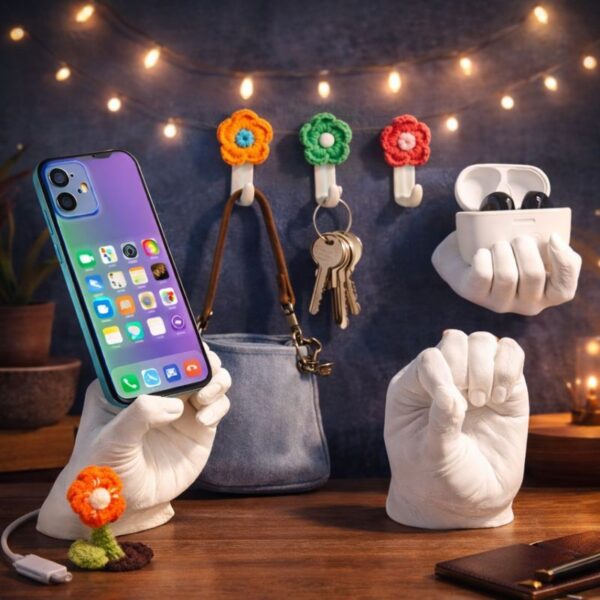 เซ็ต DIY แม่พิมพ์มือเด็ก ปูนปลาสเตอร์ของเล่นเสริมจินตนาการ ทำของที่ระลึกน่ารักได้เองที่บ้าน