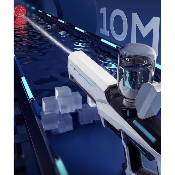 ปืนฉีดน้ำไฟฟ้า สงกรานต์ รุ่นดูดน้ำอัตโนมัติ ยิงระยะไกลพิเศษ พลังแรง เล่นน้ำต่อเนื่อง ไม่ต้องเติมบ่อย