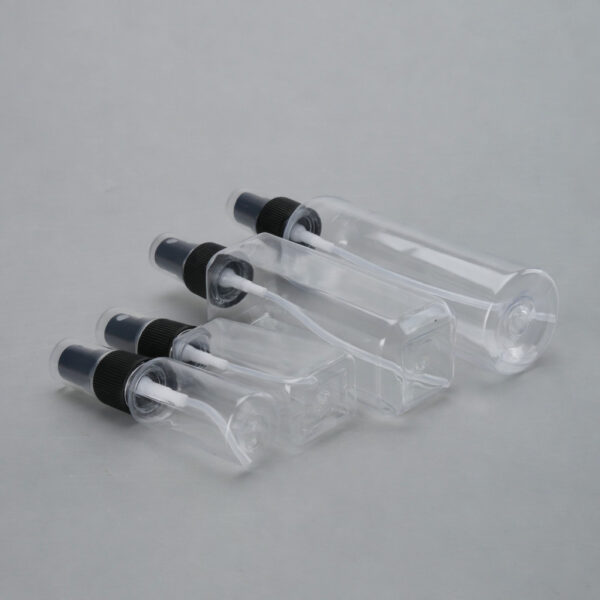 ขวดสเปรย์ PET สีดำ 100ml หัวพ่นละอองละเอียด ขวดเปล่าใส่แอลกอฮอล์ น้ำยา น้ำหอม แข็งแรง พกพาง่าย