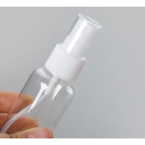 ขวดสเปรย์พลาสติก PET 100ml หัวพ่นละเอียด สีขาว/ใส ขวดแบ่งน้ำหอม น้ำยา แอลกอฮอล์ แข็งแรงไม่รั่วซึม