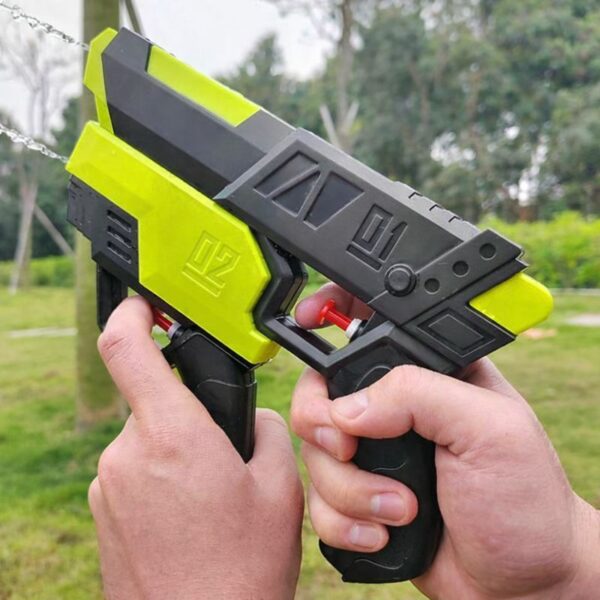 ปืนฉีดน้ำสงกรานต์ รุ่นใหม่ 2 ปืนในชุดเดียว ยิงไกล แรงดี วัสดุ ABS ปลอดภัยต่อเด็ก เล่นน้ำสนุกช่วงหน้าร้อน