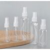 ขวดสเปรย์พลาสติก PET 100ml หัวพ่นละเอียด สีขาว/ใส ขวดแบ่งน้ำหอม น้ำยา แอลกอฮอล์ แข็งแรงไม่รั่วซึม