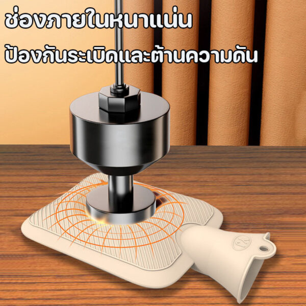 กระเป๋าน้ำร้อนลายดอกไม้ 500ml สีหวานน่ารัก วัสดุหนาพิเศษ ช่วยคลายหนาว บรรเทาปวด ปลอดภัย ใช้นาน