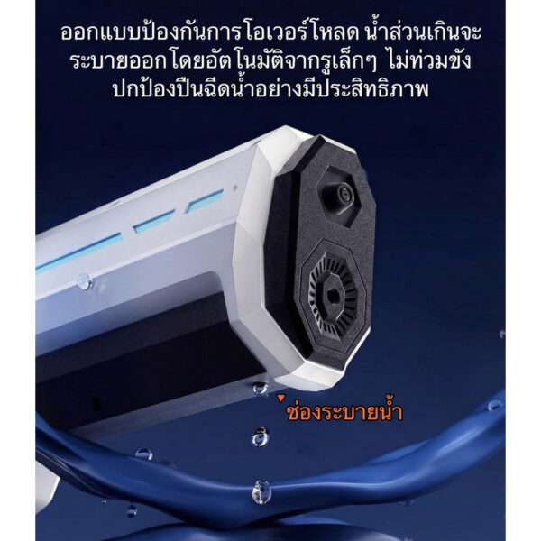 ปืนฉีดน้ำไฟฟ้า สงกรานต์ รุ่นดูดน้ำอัตโนมัติ ยิงระยะไกลพิเศษ พลังแรง เล่นน้ำต่อเนื่อง ไม่ต้องเติมบ่อย