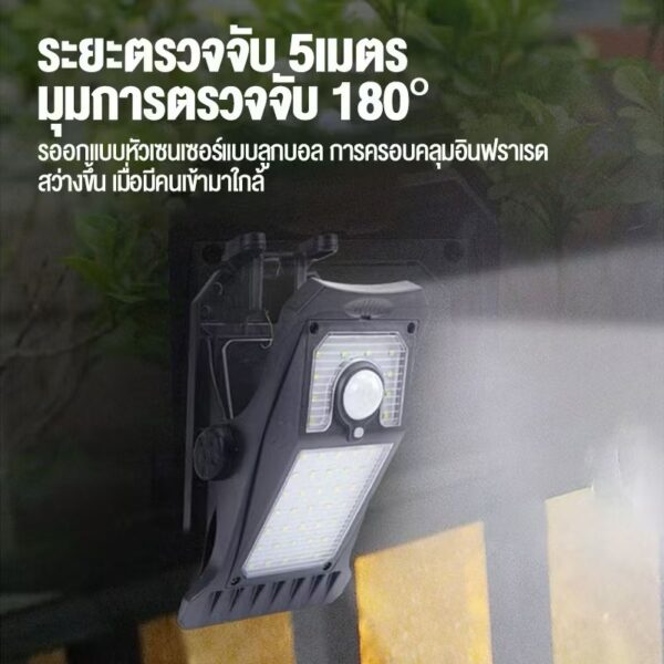 ไฟหนีบโซล่าเซลล์ MN-21 แสงสีขาว ระบบเซ็นเซอร์กลางคืน เปิดเองอัตโนมัติ ติดตั้งง่าย ประหยัดไฟ ไม่ต้องใช้ปลั๊ก