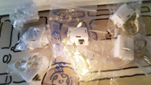 ส่งจากไทย โหมด สายไฟ LED ประดับ ฟรีถ่านไฟเส้น สายรุ้ง สำหรับประดับ แต่งงาน ของขวัญ ตกแต่ง  ปีใหม่ light strip วาเลนไทน์