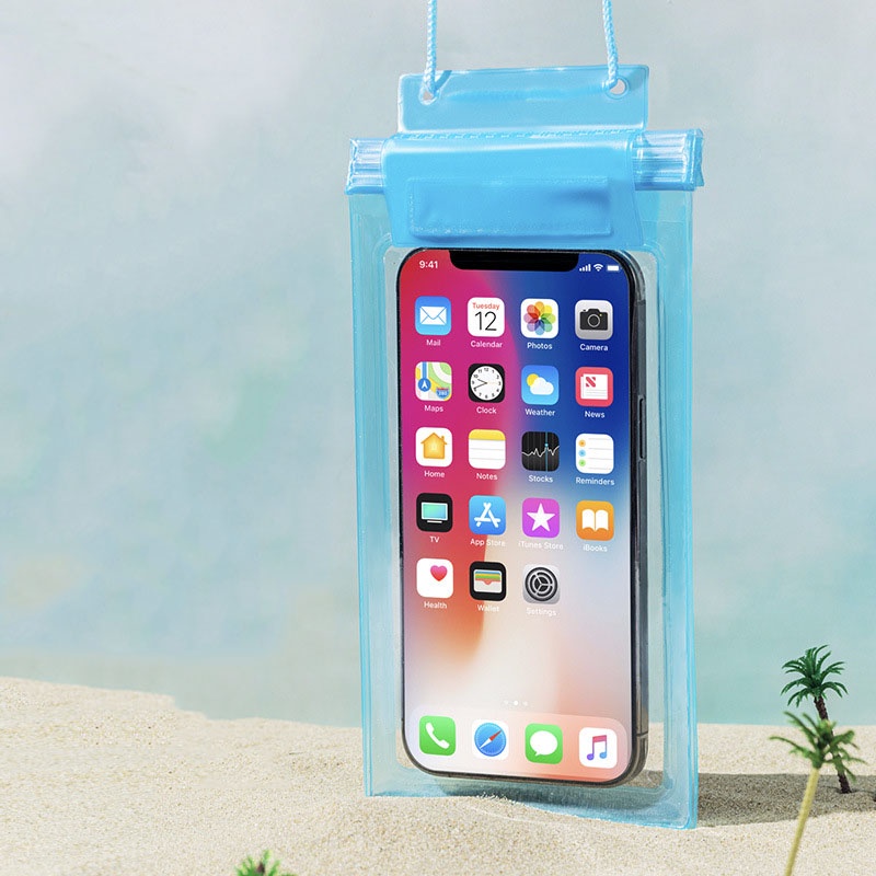 ส่งเร็ว 7฿ ซองกันน้ำมือถือ ซองกันน้ำ โทรศัพท์ กระเป๋ากันน้ำ 4ชั้น คล้องถ่ายรูปทัสกรีนได้ สงกรานต์ ไอโฟนนา tiphone