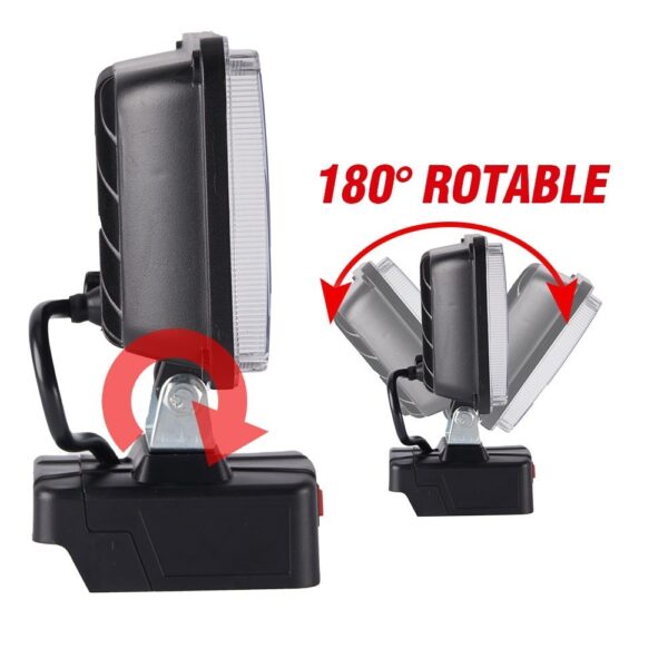 ไฟ LED ชาร์จได้ 21V สำหรับแบต Makita ใช้ทำงาน ฉุกเฉิน เดินป่า ตั้งแคมป์ พร้อม USB ในตัว