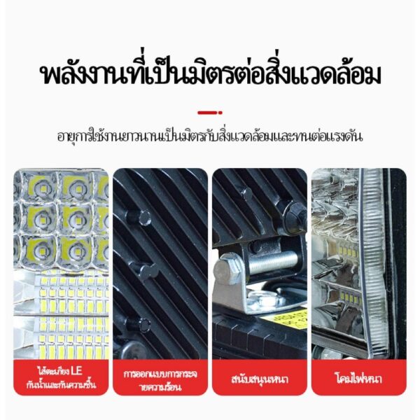 ไฟ LED ชาร์จได้ 21V สำหรับแบต Makita ใช้ทำงาน ฉุกเฉิน เดินป่า ตั้งแคมป์ พร้อม USB ในตัว